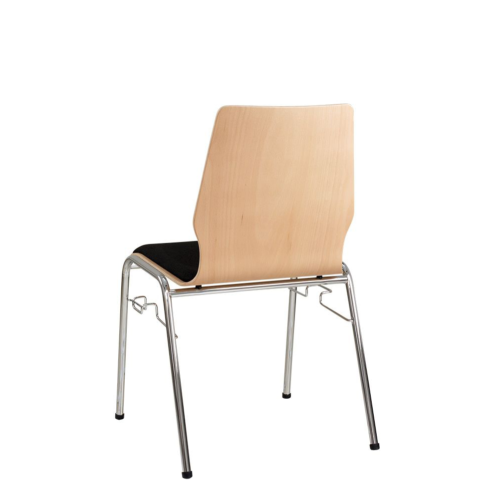 gastronomie-konferenzstuhl-eruno-210-20-_1 Konferenzstuhl Eruno-320 mit Sitzpolster, verchromtem Metallgestell, stapelbar Rückansicht