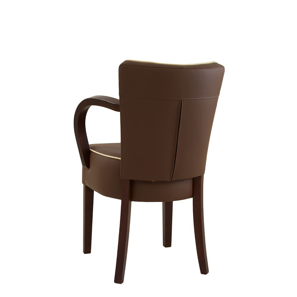 gastronomie-polsterstuhl-toran-arm-stripes-_2 Beizton: Wenge/Bezug: D-33 mit D-10