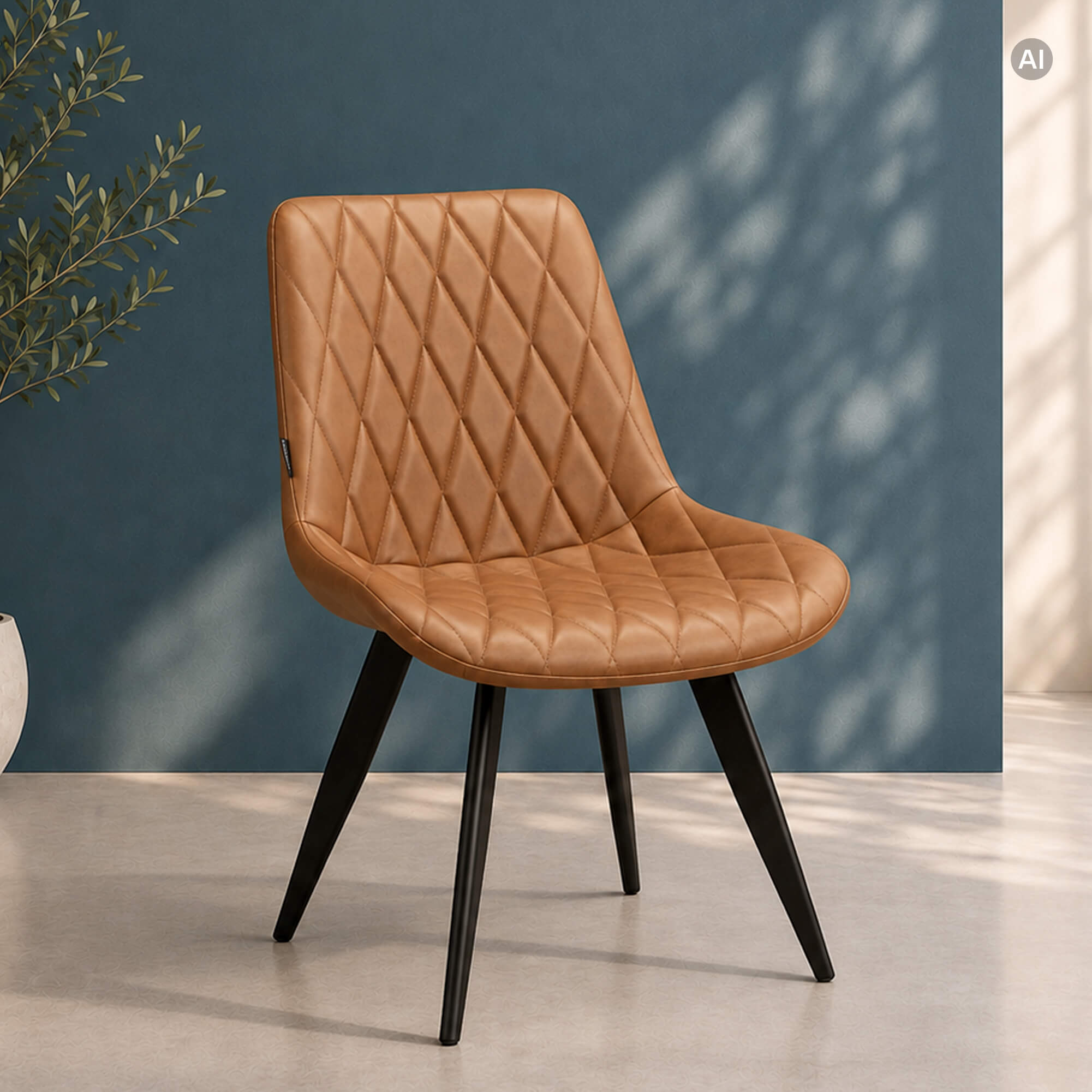 Polsterstuhl Rombo Brown