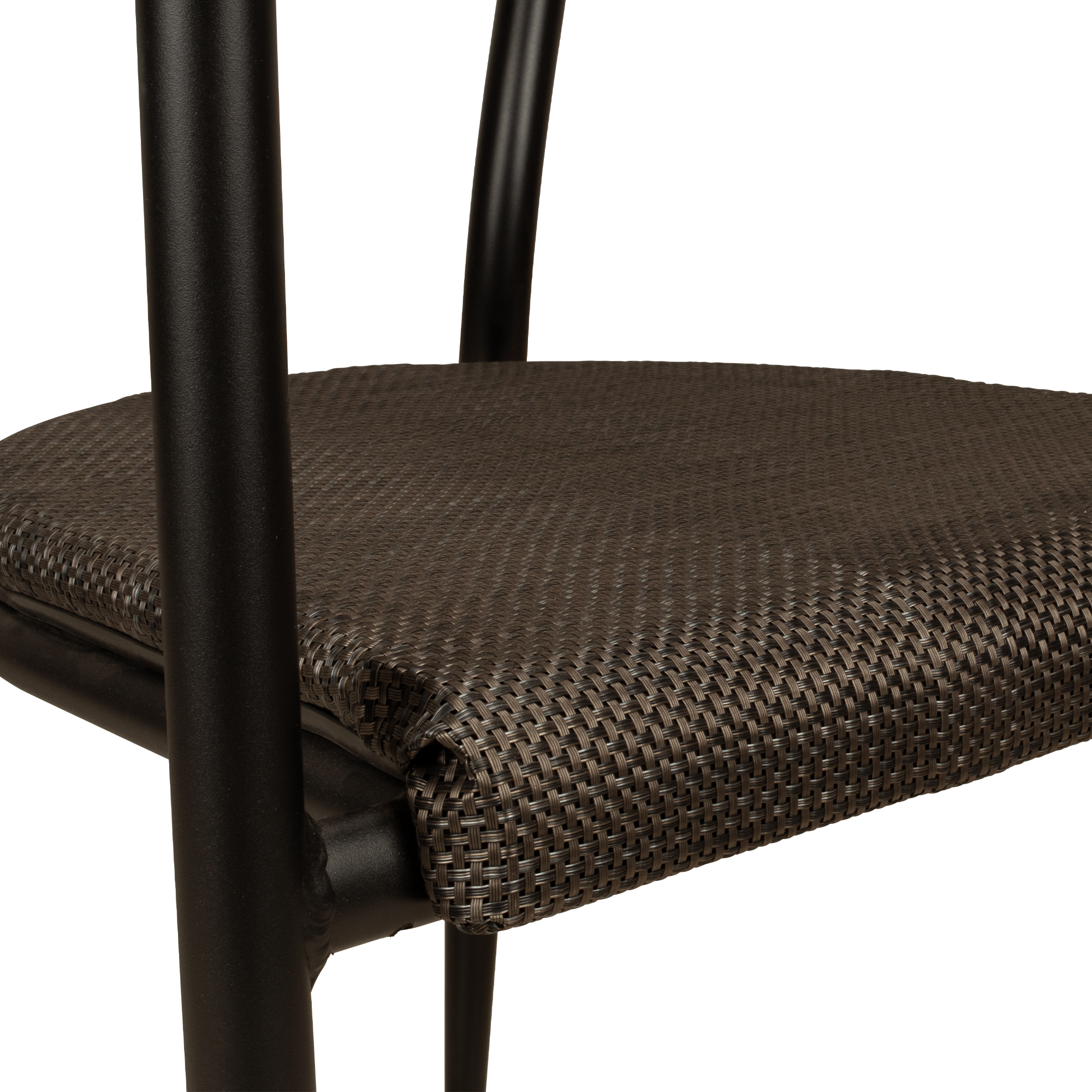 Spinaro classic Outdoorstuhl mit Geflecht – Detail Sitzflaeche