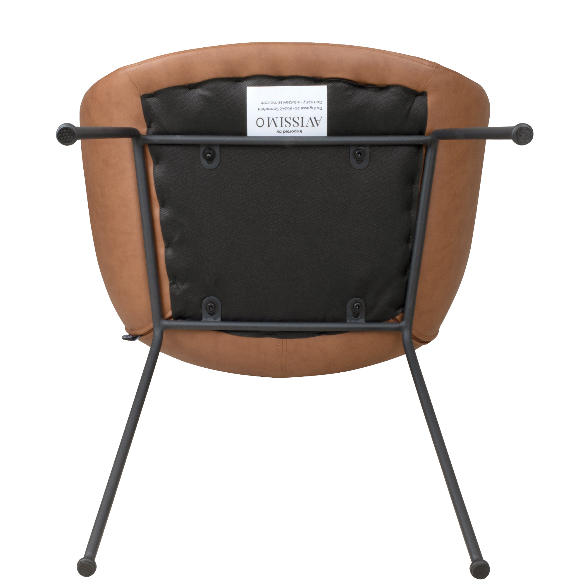 Rito Arm Brown Vollpolsterstuhl für Gastronomie – Gestell