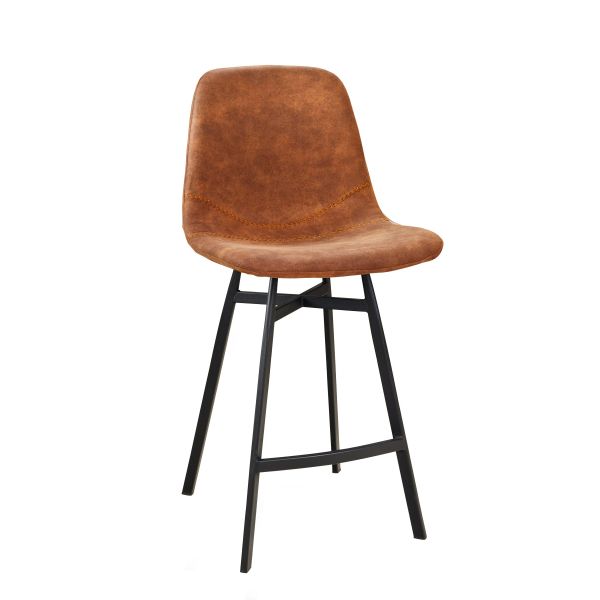 Jones-Vintage-Brown-Tresenhocker_vorne_2_mont_1000px Jones Tresenhocker Vintage Brown