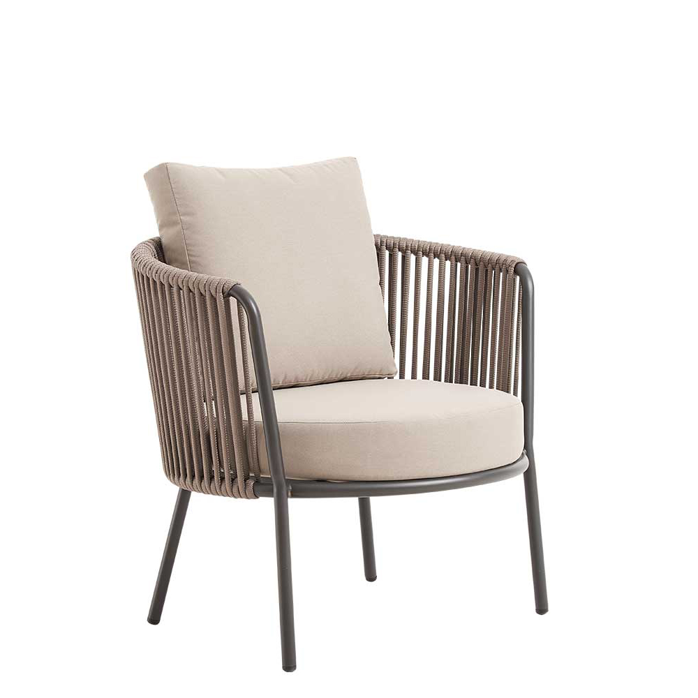 Gastronomie_Outdoorlounge_Kosma-taupe_Sessel Kosma Sessel Taupe