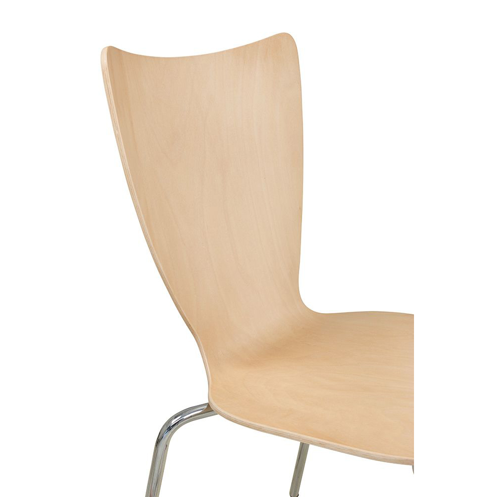 Konferenzstuhl Eruno-1200-30 Beizton: Buche natur Detailansicht Rückenlehne