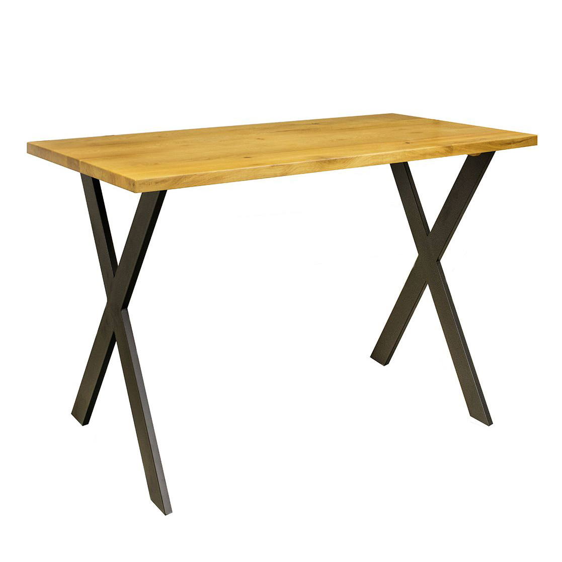 Tischgestell_X-Fuss_H108_B70_Platte_vorne_1000px X Stehtisch 70/108