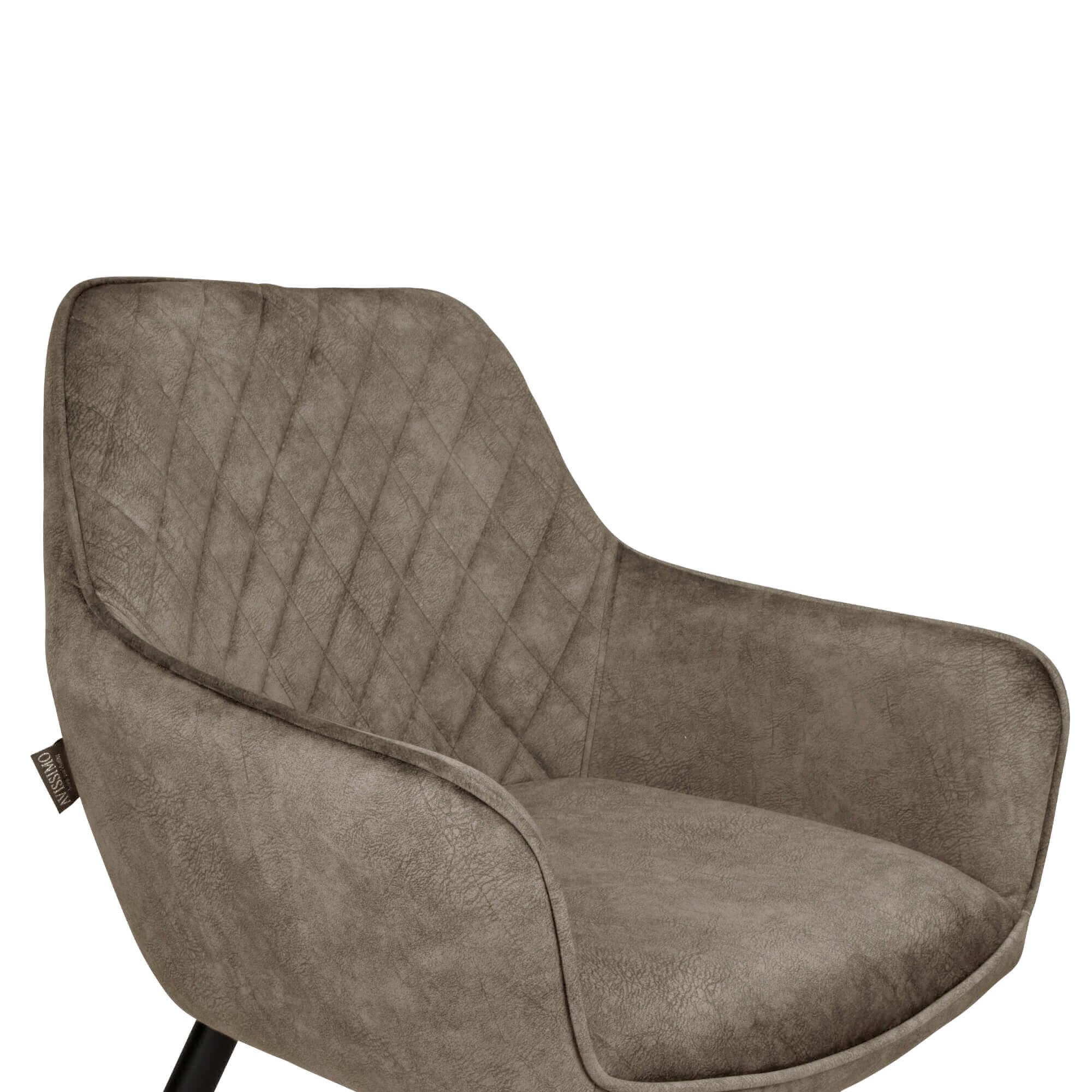 Gastronomiestuehle Polsterstuehle mit 4-Bein Lenoro Marble 104 Velour - Armlehne