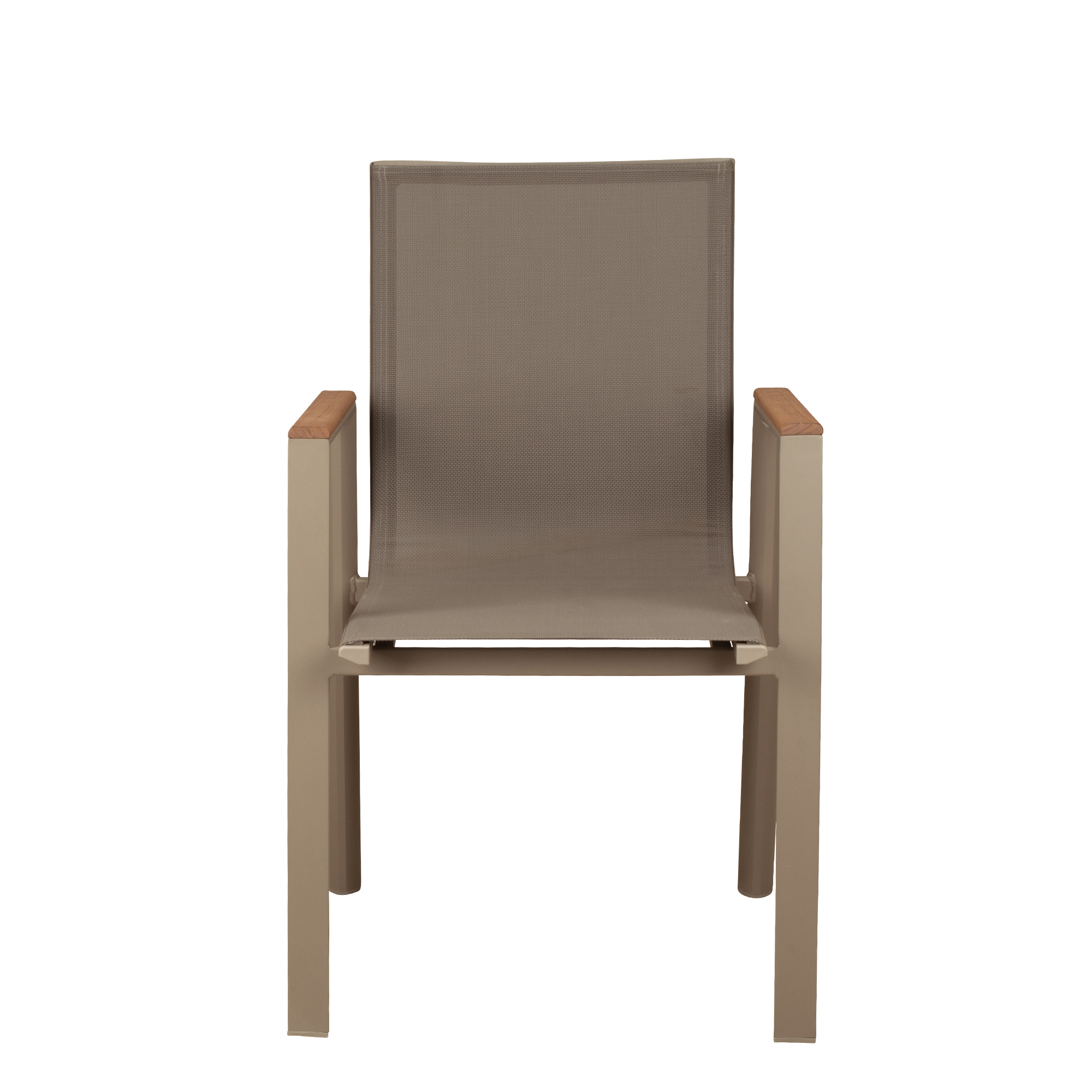 terrassenstuehle_gastronomie_stramo_taupe_frontal Stramo taupe Outdoorstuhl mit Geflecht – Frontal