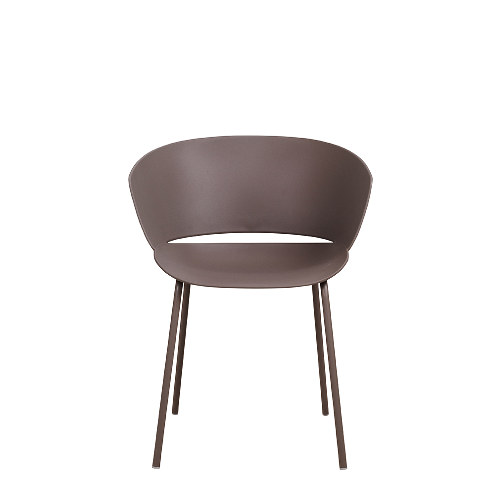Gastronomie-outdoor-kunststoff-stuh-FOMAl-F832_Taupe_frontal_1000px Kunststoffstuhl FOMA F833 Taupe