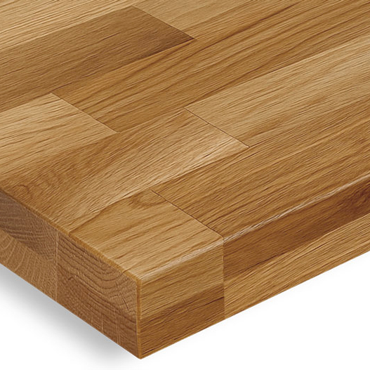 Gastronomie_Tischplatte_Eiche-Massiv_30mm_STV 30mm Eiche massiv Tischplatte STV