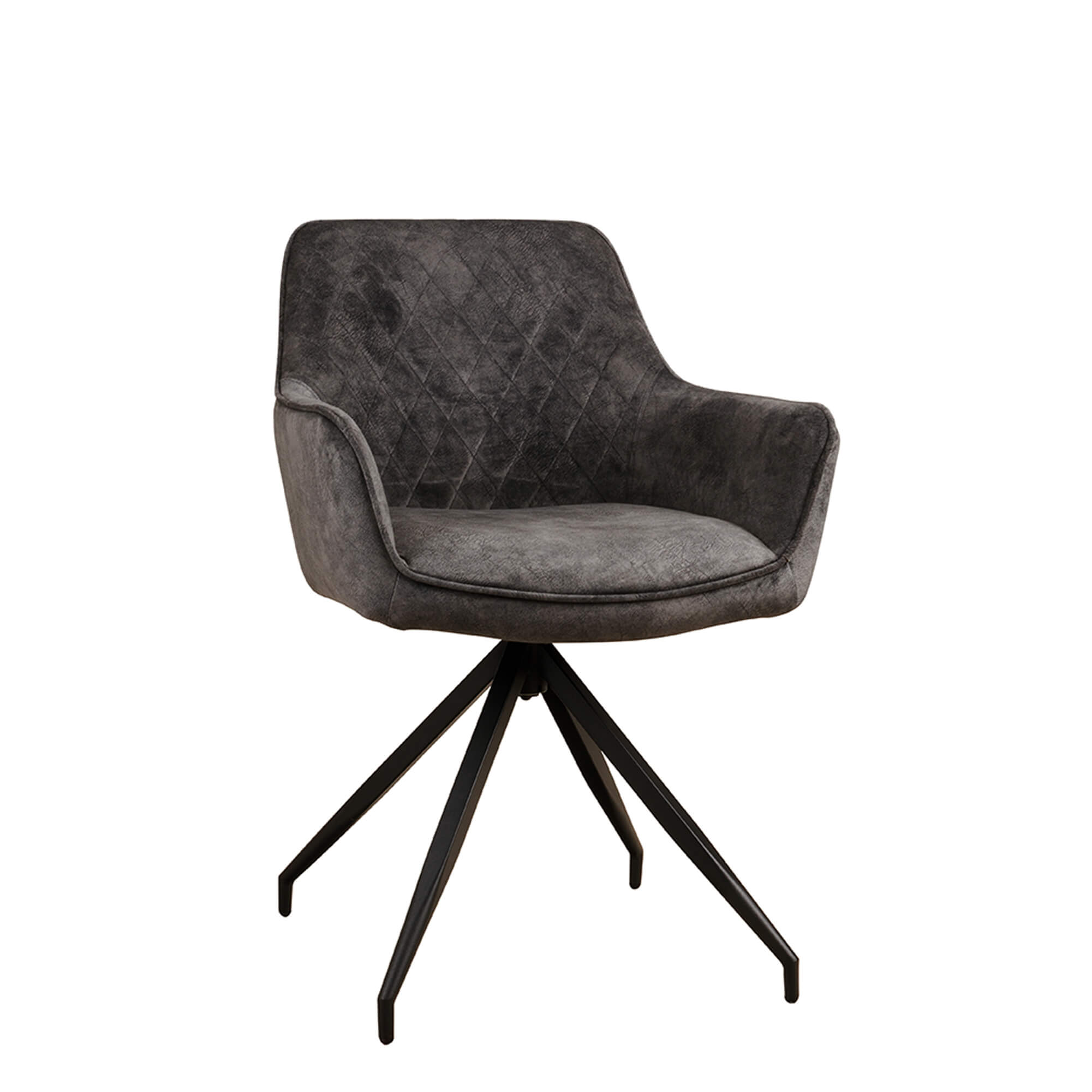 Gastronomiestuehle Polsterstuehle mit Drehgestell Lenoro Marble 804 Velour - Vorderansicht