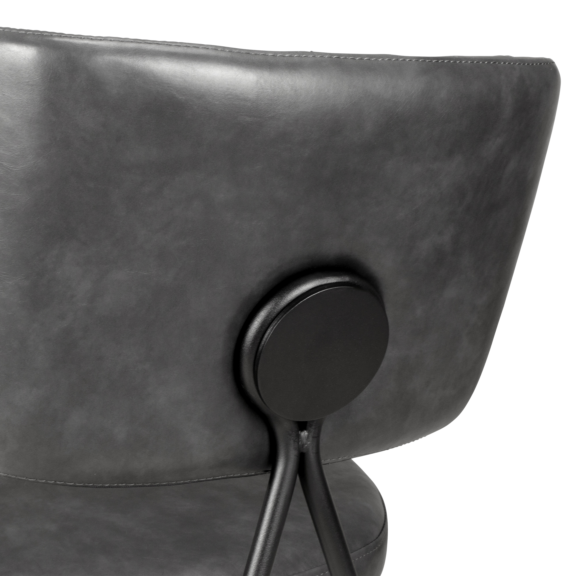 Vollpolsterstuhl Cuba Nappa Mouse – Detail Rueckenlehne