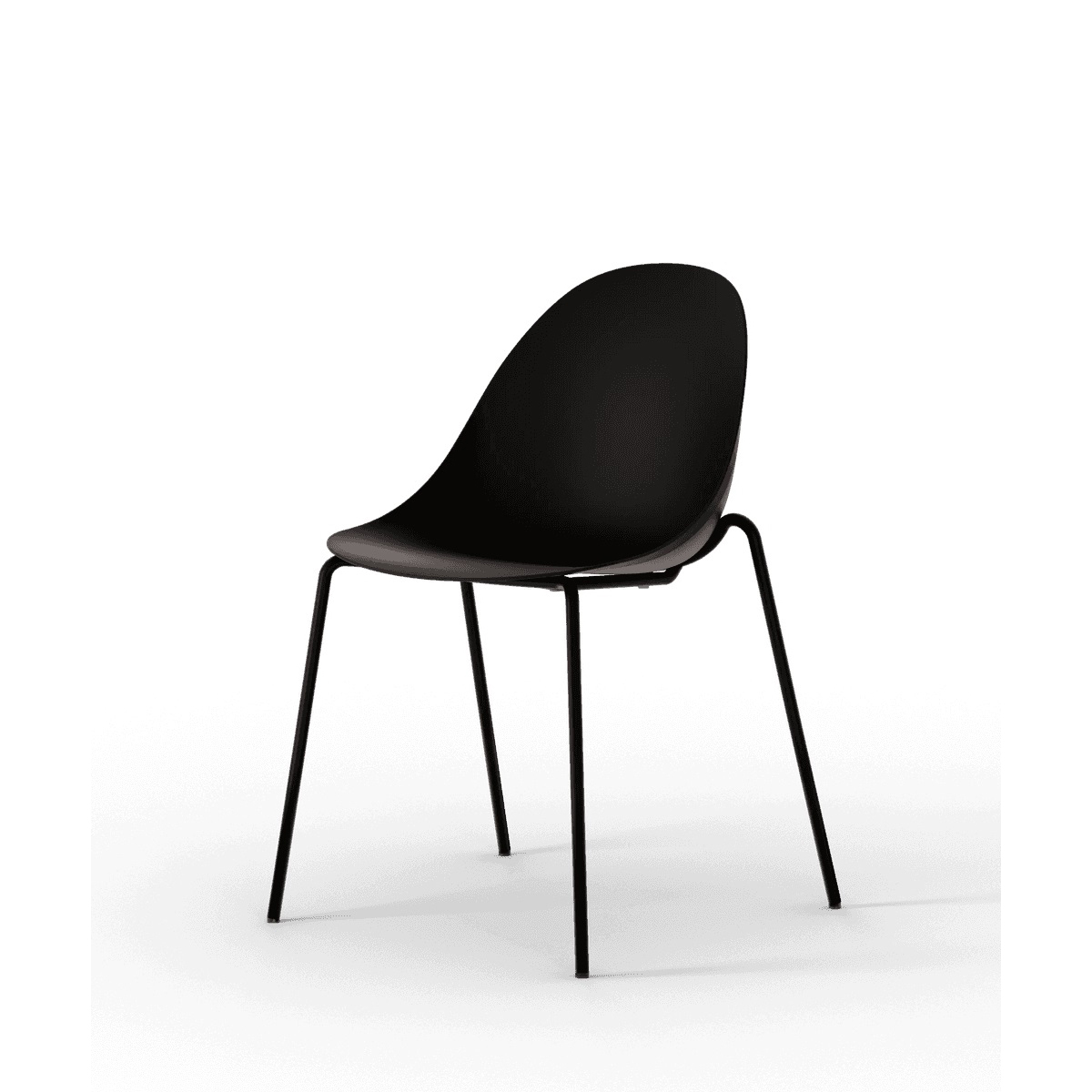 HIRO-01-CHARCOAL-BLACK-SHELL-BLACK-SATIN-LEG-Medium-1