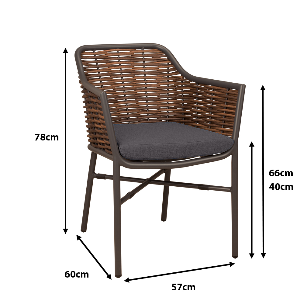 Outdoorstuhl Orkney Natur Maße