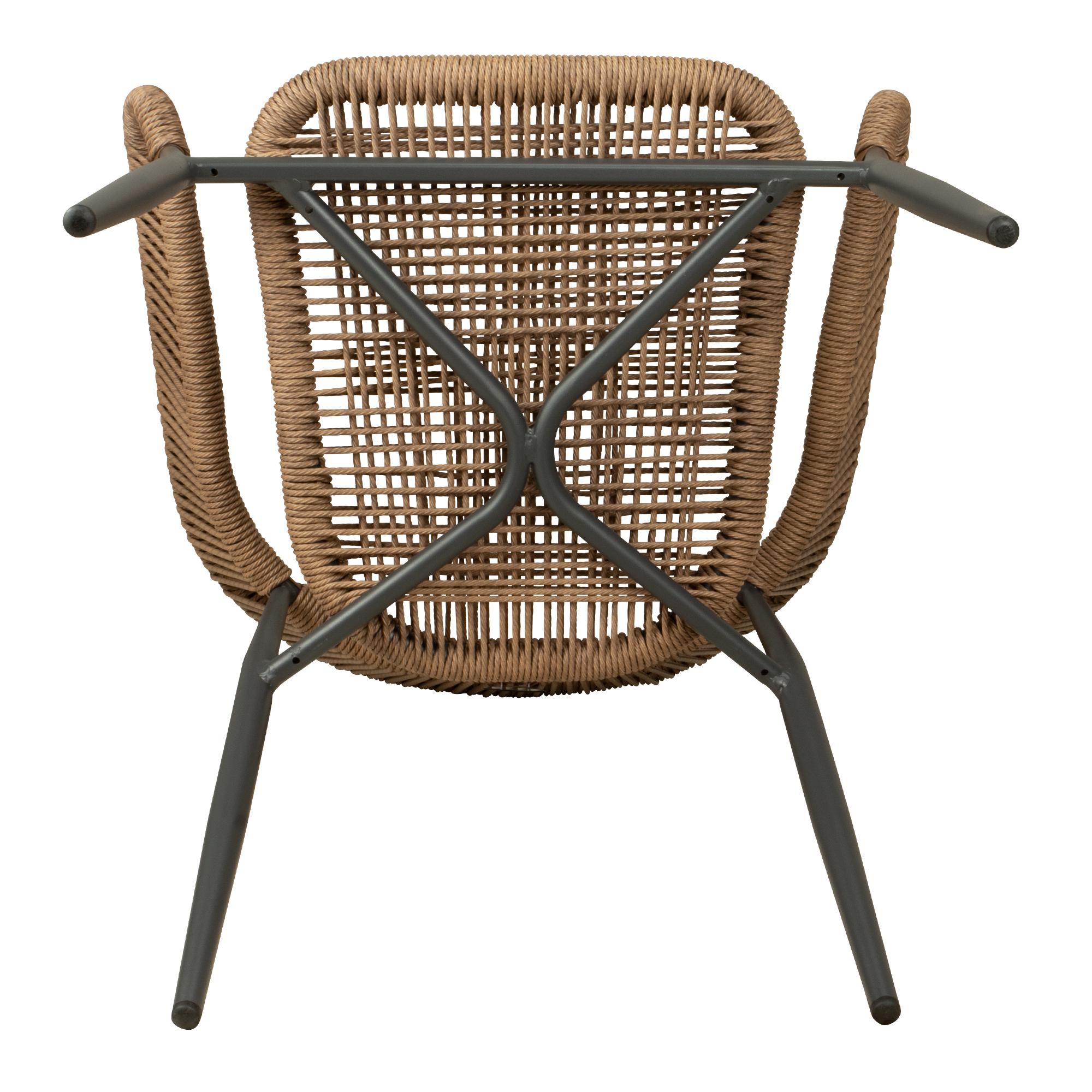 Jacora wheat Outdoorstuhl mit Geflecht – Detail Gestell