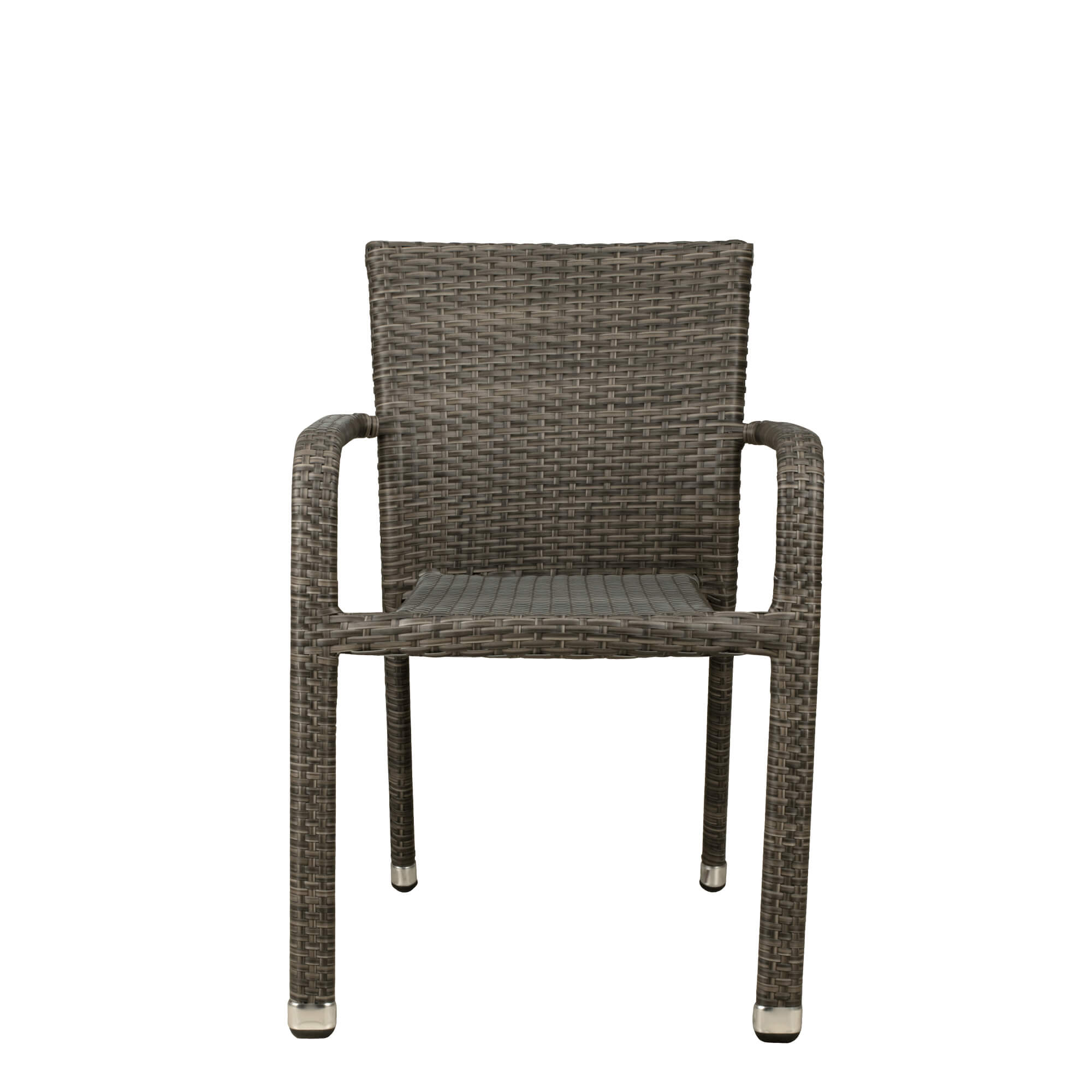 Gastronomiestuhl Outdoor Basato mixed brown - Frontal