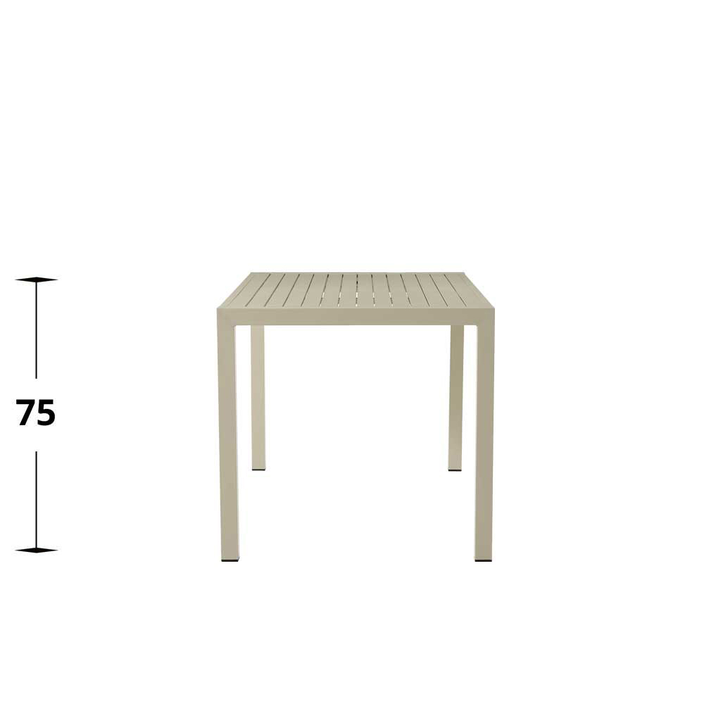 gastronomie-outdoortisch-cordone-80-greige Outdoortisch Cordone Alu Tisch Greige 80