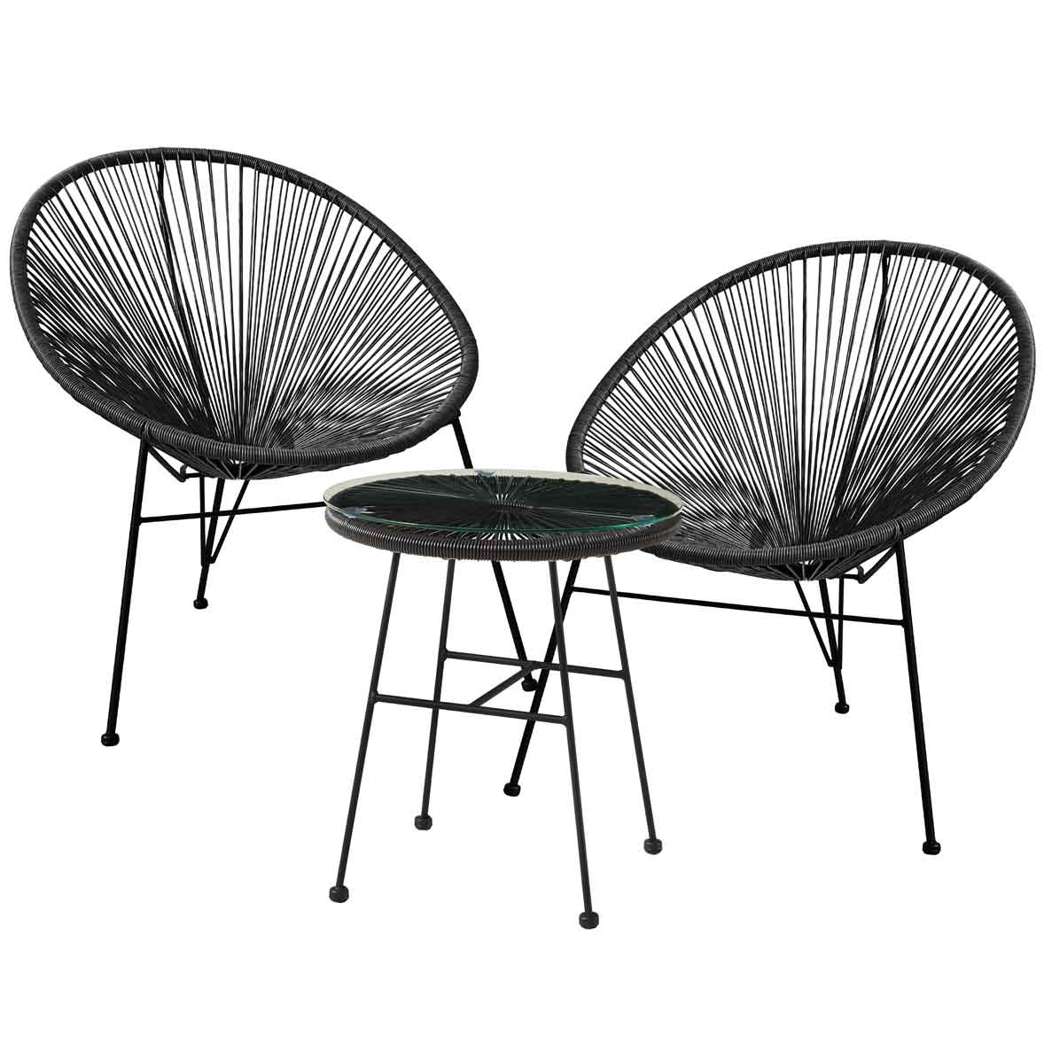 Outdoor-Set Acapola Black