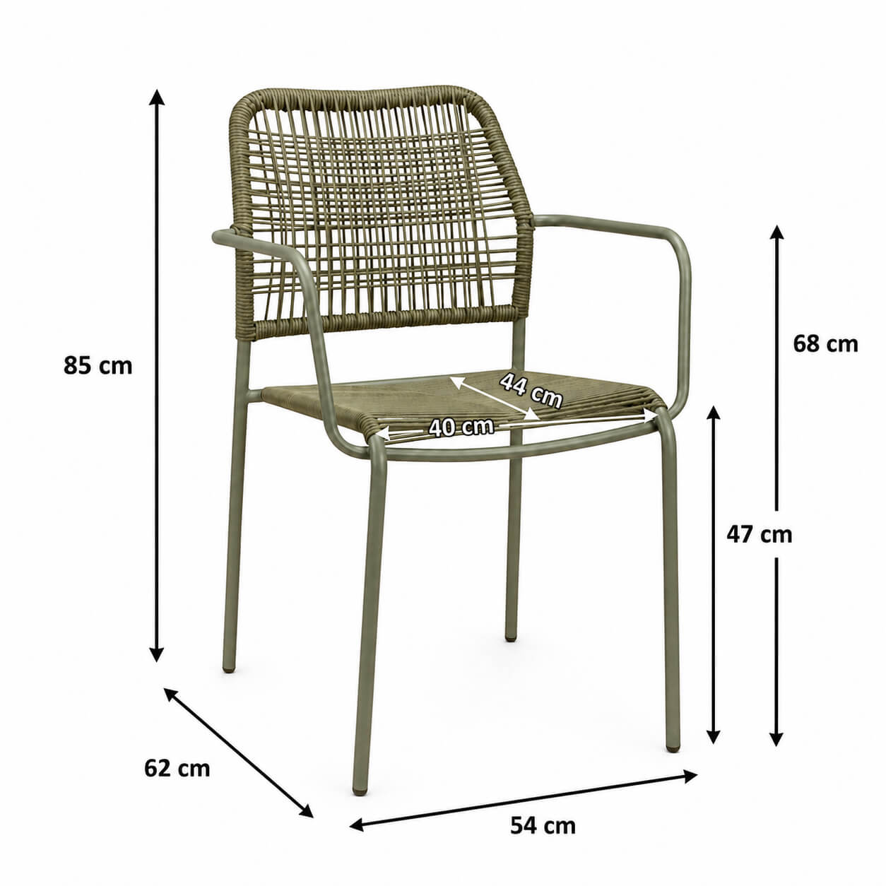 Outdoorstuhl Cordone Green Ma?e