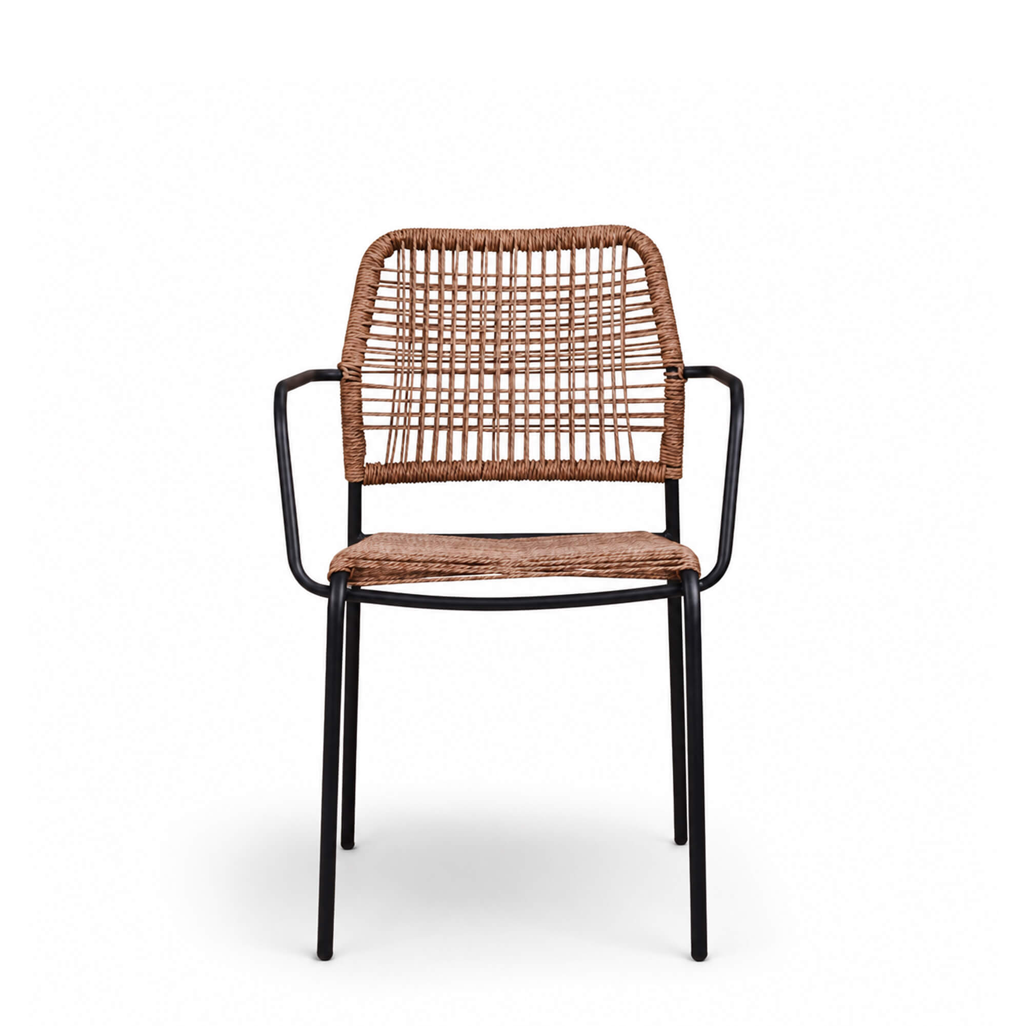 Gastronomiemoebel Outdoorstuehle Cordone Natur - Frontal