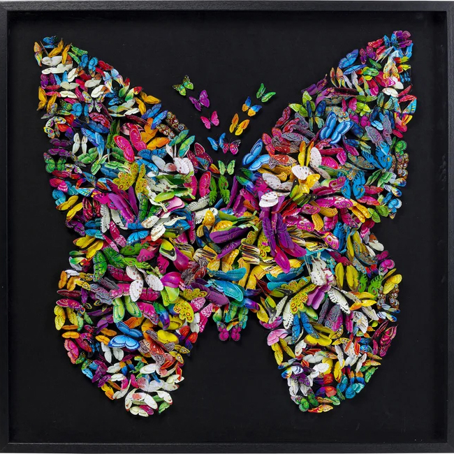 Deko Rahmen Farfalla 120x120cm