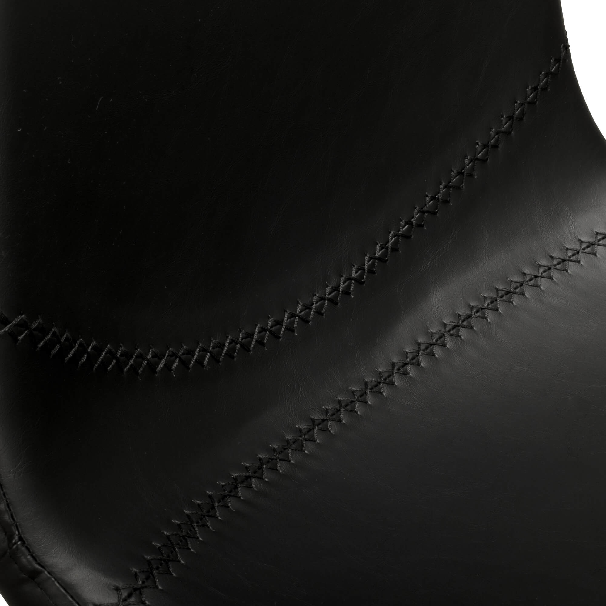 Polsterstuhl für Gastronomie Jones black Tresenhocker - Baseballnaht