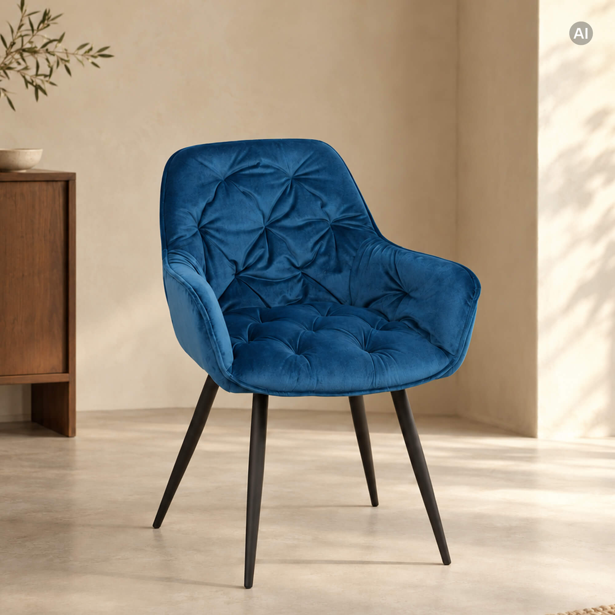 Polsterstuhl Ginger Blue