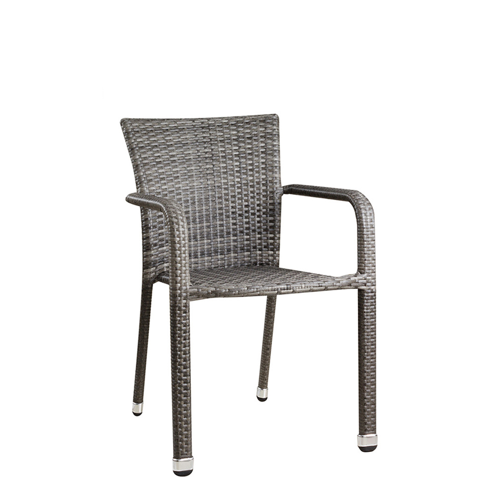 Gastronomiestuhl_Outdoorstuhl_Basato_mixed_grey_vorne Basato 48 mixed grey