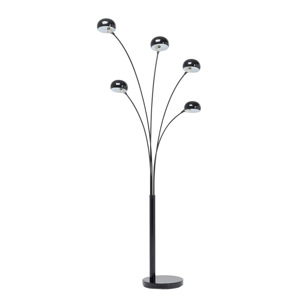 Stehleuchte Five Fingers Schwarz Matt