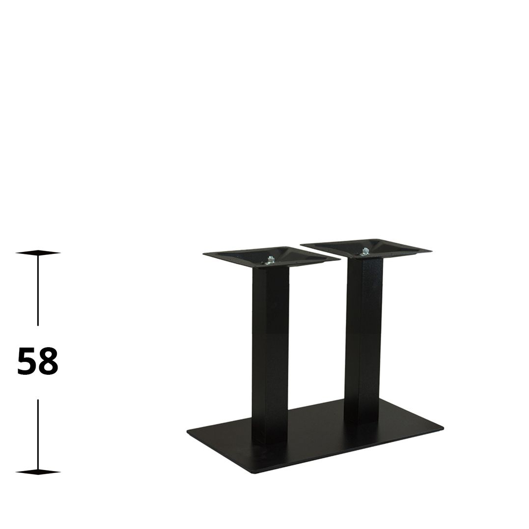 Tischgestell aus Metall mit zwei Säulen - Marino-TGF-C-407 mit Höhenmaß 58 cm