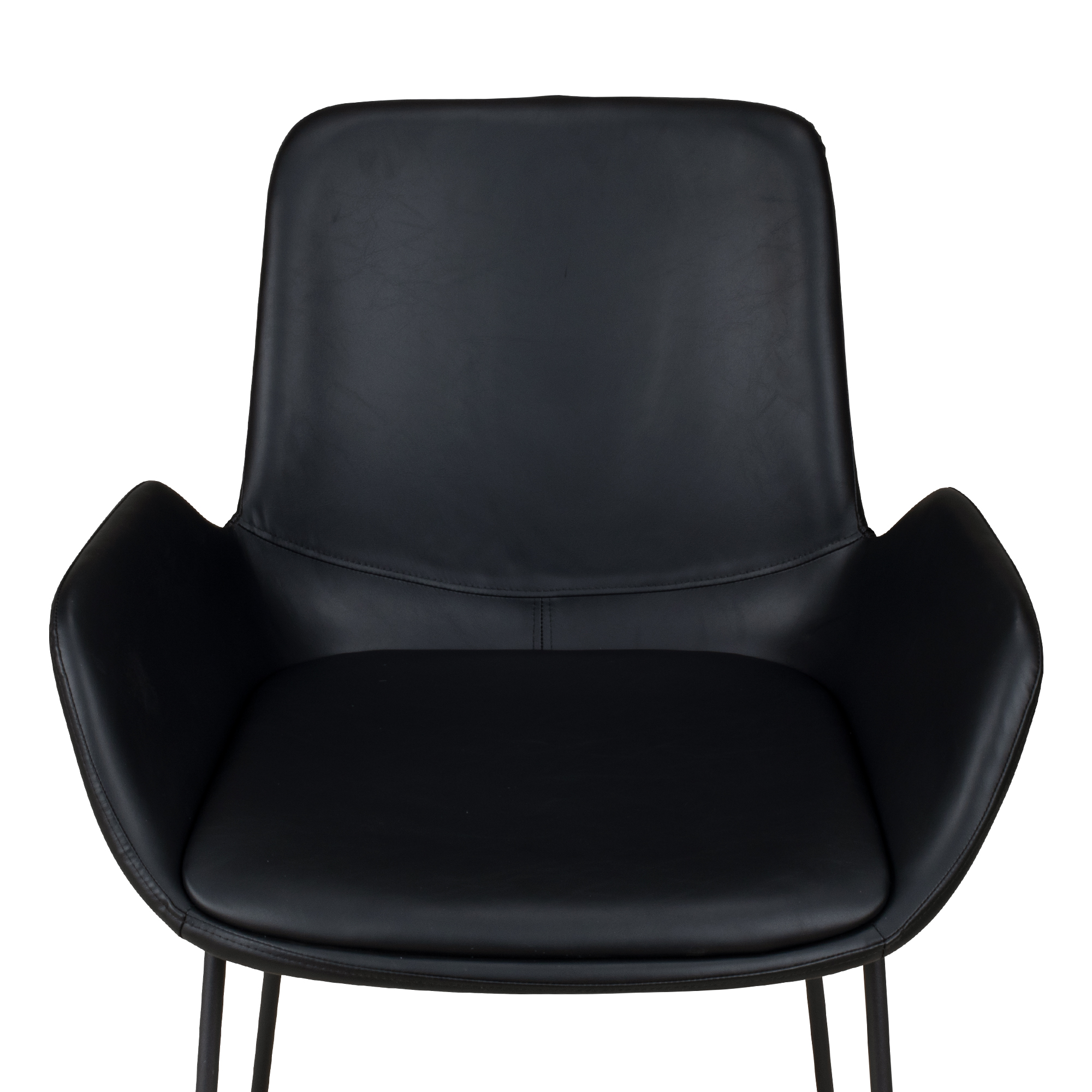 Rito Arm Antique Black Vollpolsterstuhl für Gastronomie – Sitzschale