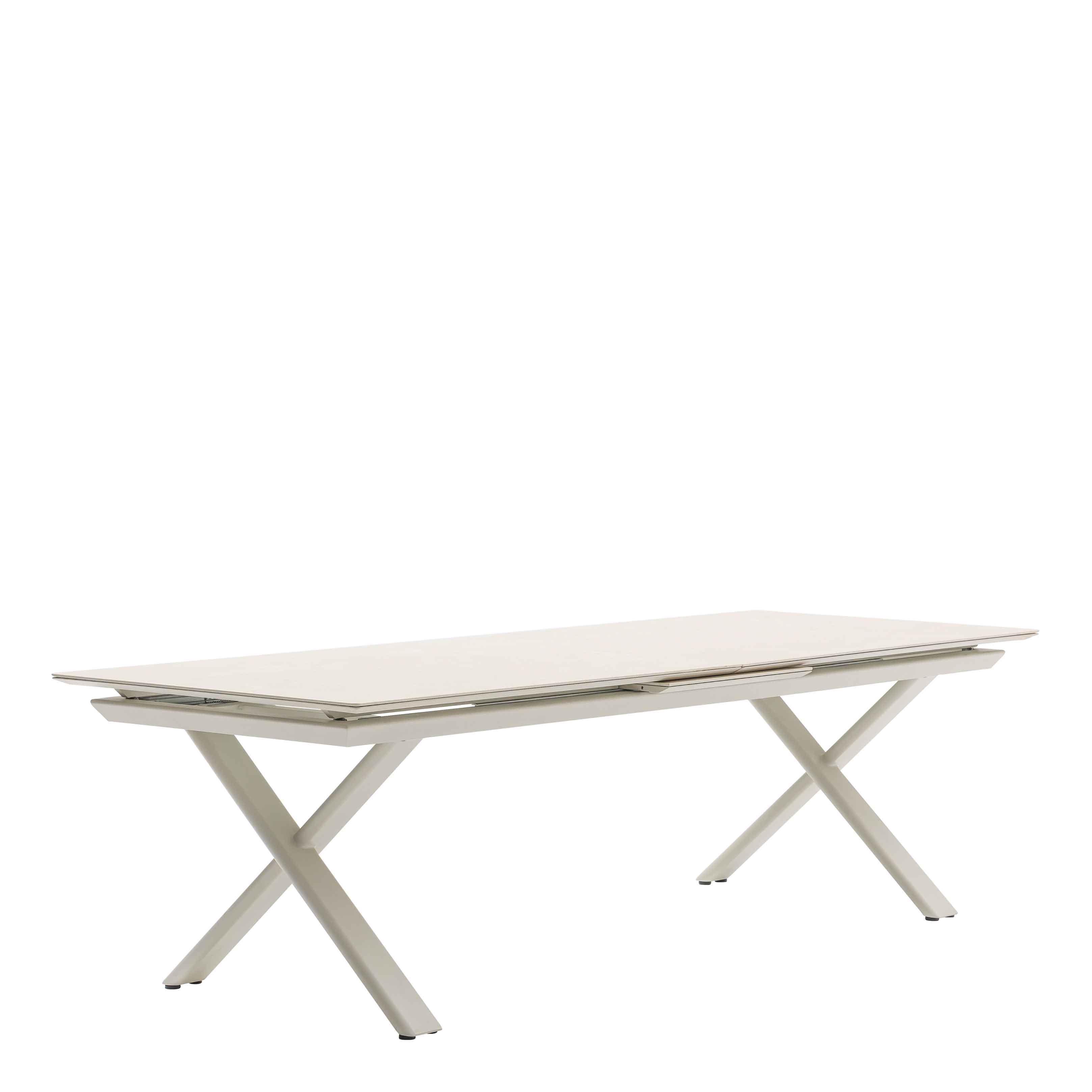 Spano Creme Outdoortisch – Totalansicht
