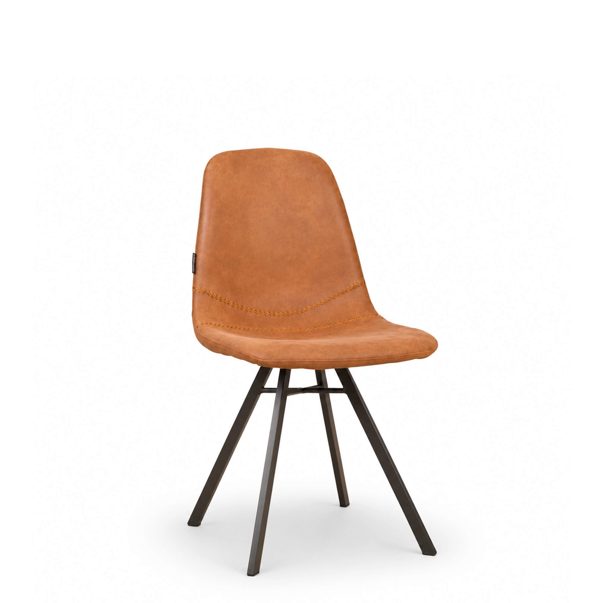 Gastronomiemoebel Polsterstuhl Jones Vintage brown - Vorderansicht