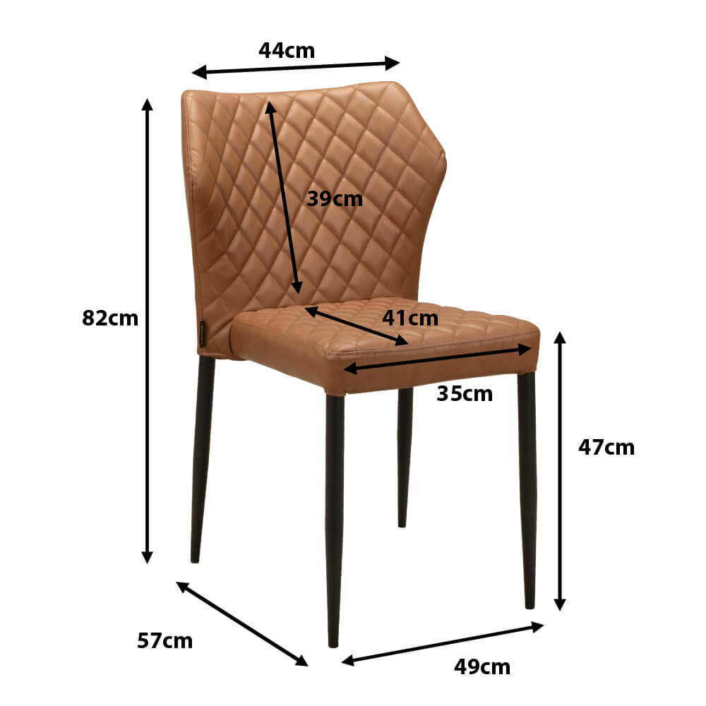 Stapelstuhl Loras ST Brown Ma?e Stapelstuhl Loras ST Brown Ma?e