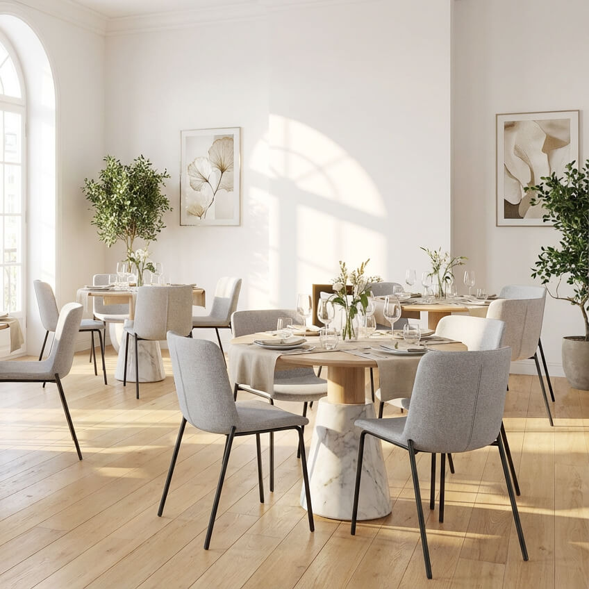 Foma 821 Vollpolsterstuhl für Gastronomie – Milieubild Restaurant