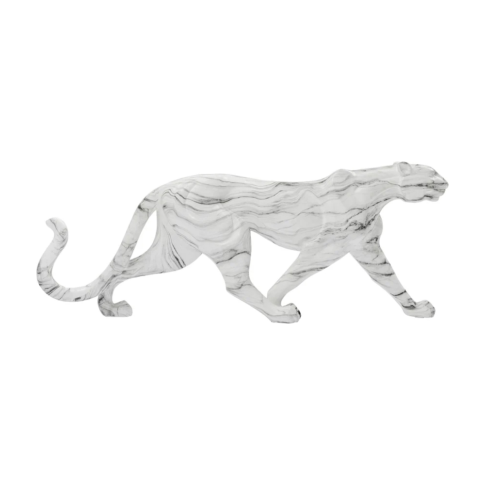 Deko Figur Leopard Marble 95cm