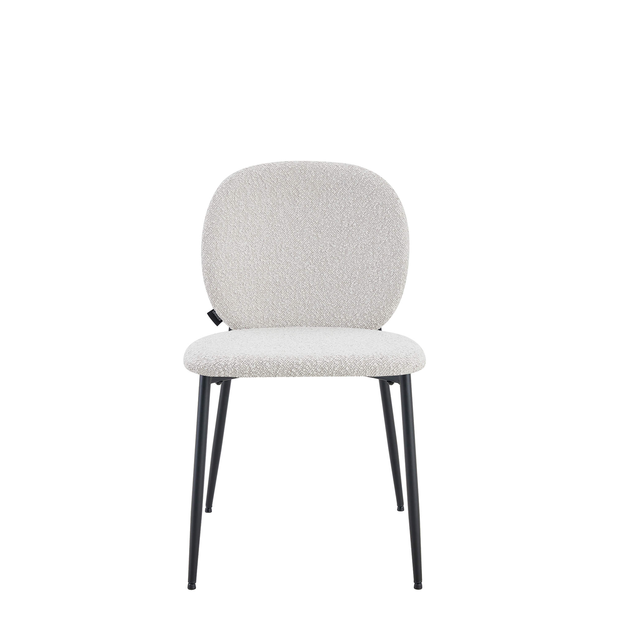 Polsterstuhl für die Gastronomie Nojo-Santa-Cruz 801 frontal mit gepolstertem Rücken und pulverbeschichtetem Metallgestell