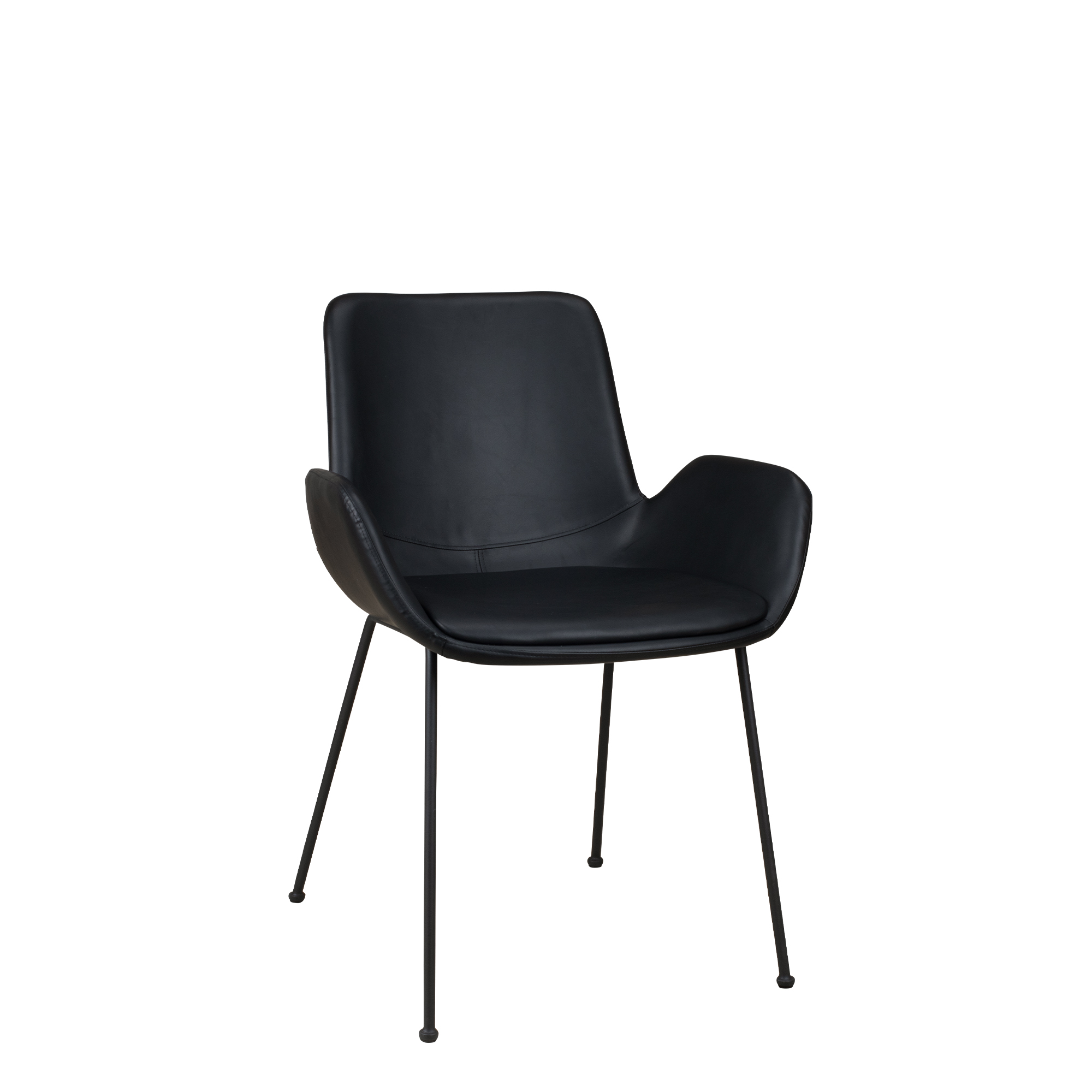 vollpolsterstuhl_gastronomie_rito_arm_antique_black_vorderansicht Rito Arm Antique Black Vollpolsterstuhl für Gastronomie – Vorderansicht