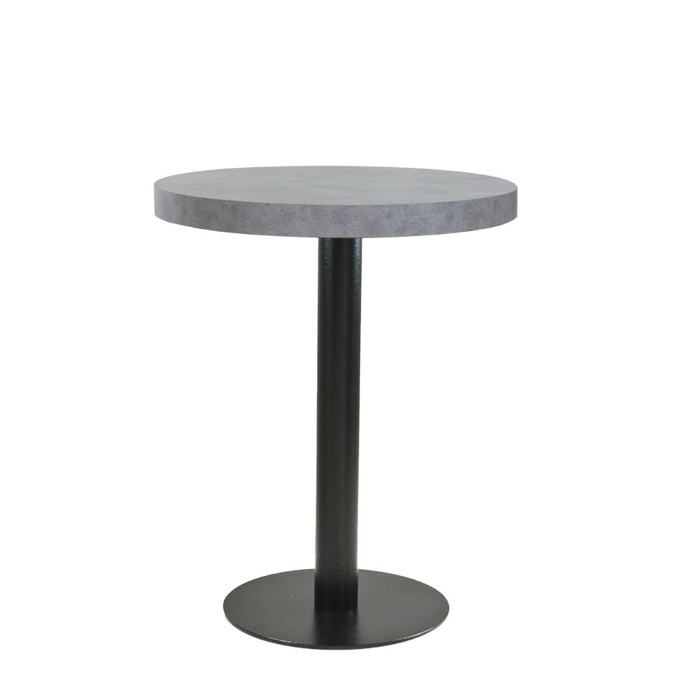 Tischgestell aus Metall für die Gastronomie - Marino-TGF-400 Anwendungsbeispiel mt Platte HPL 38 mm