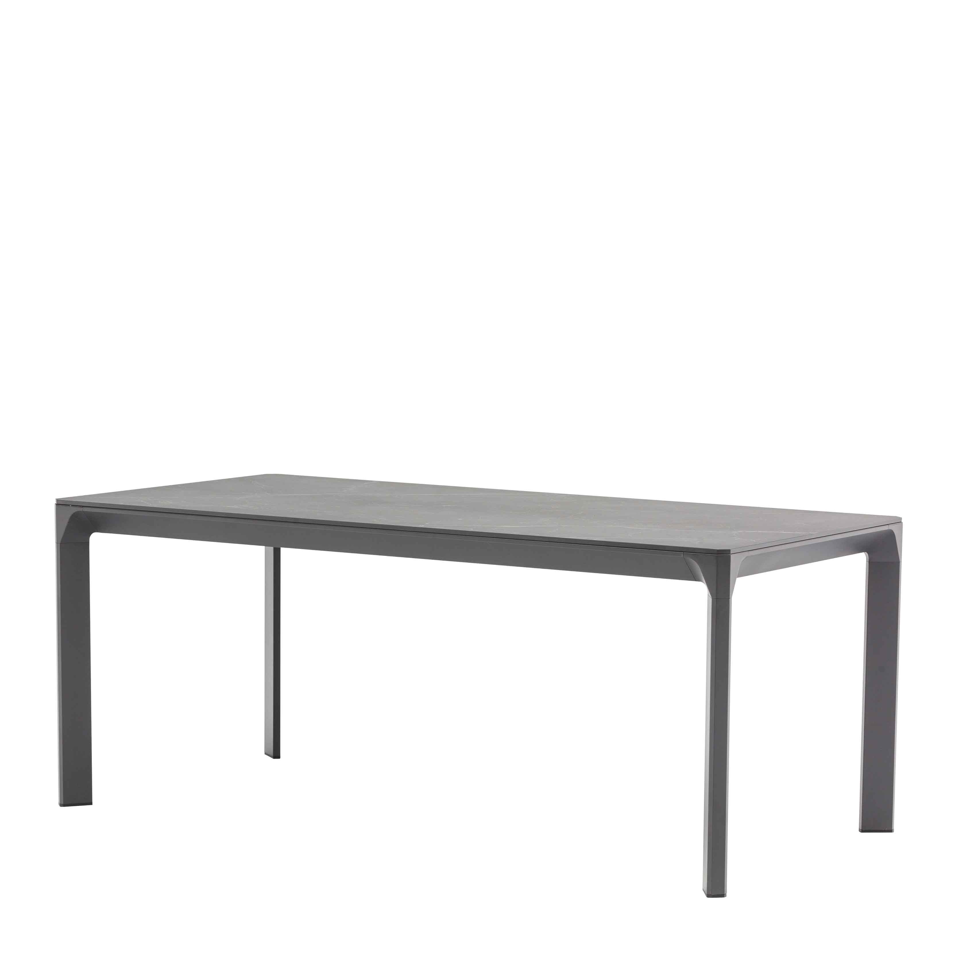 Carvas Anthrazit Outdoortisch – Totalansicht