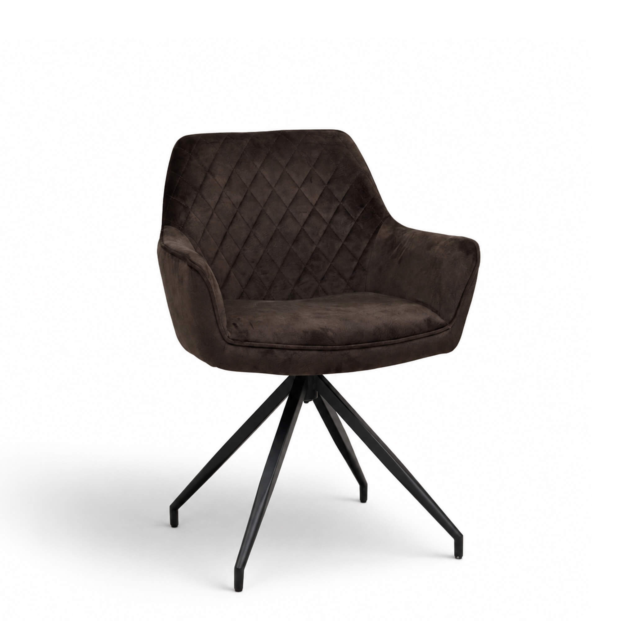 Gastronomiestuehle Polsterstuehle mit Drehgestell Lenoro Marble 106 Velour - Vorderansicht