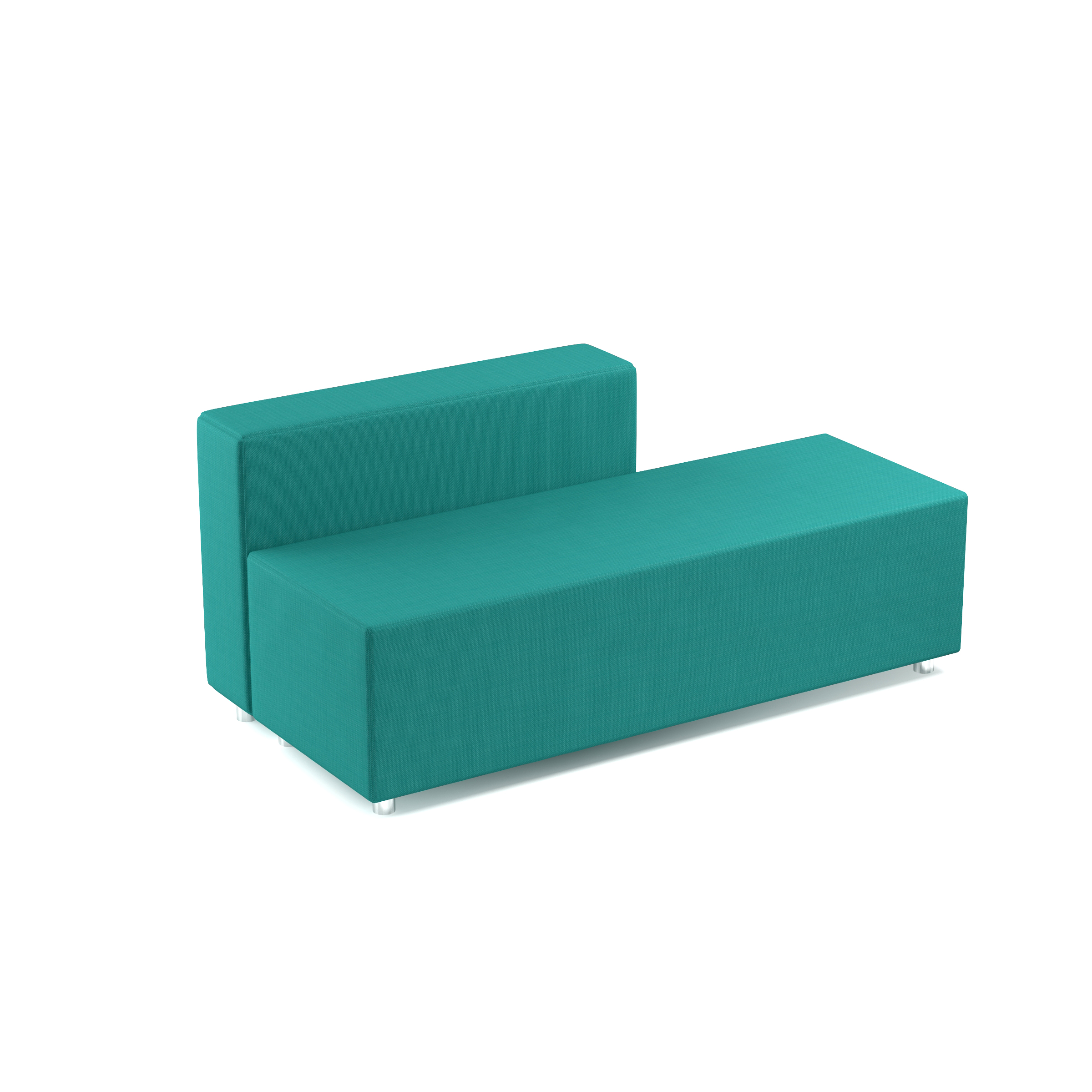 Complete-Sofa-turquoise Sofa mit Rückenlehne