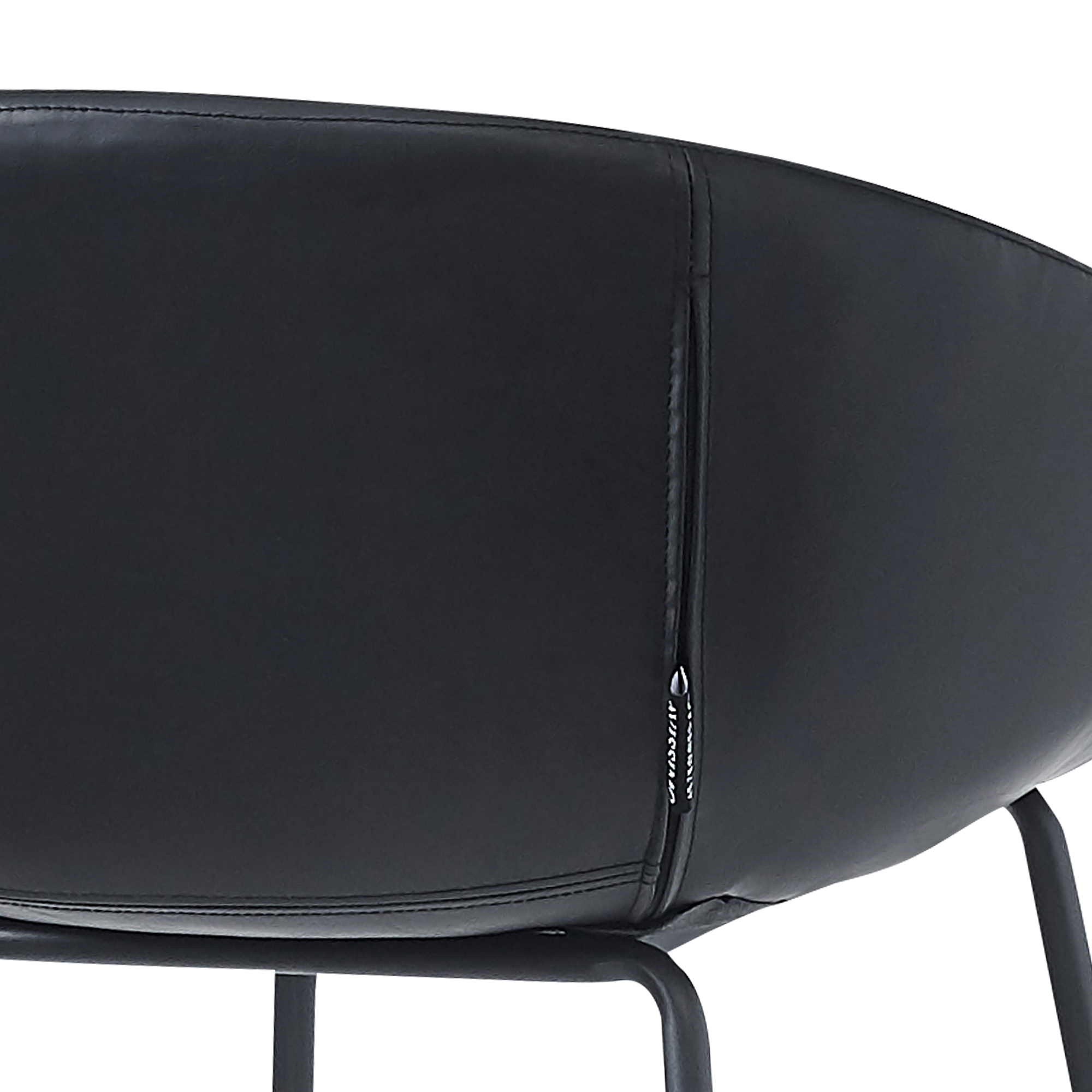 indoorstuehle_gastronomie_estara_bar_antique_black_Naht Estara-Bar Antique-Black Indoorstuhl mit Armlehnen und Vollpolsterung – Naht am Rücken
