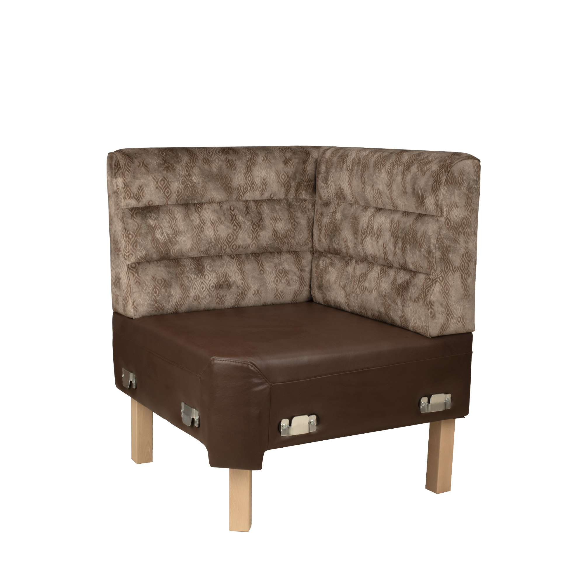 Econa-102-Ecke modulare Polsterbank – Vorderansicht