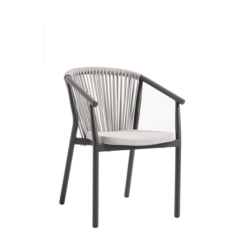 Gastronomiestuhl-outdoorstuhl-Bhutan-light-grey_vorne Bhutan Light Grey