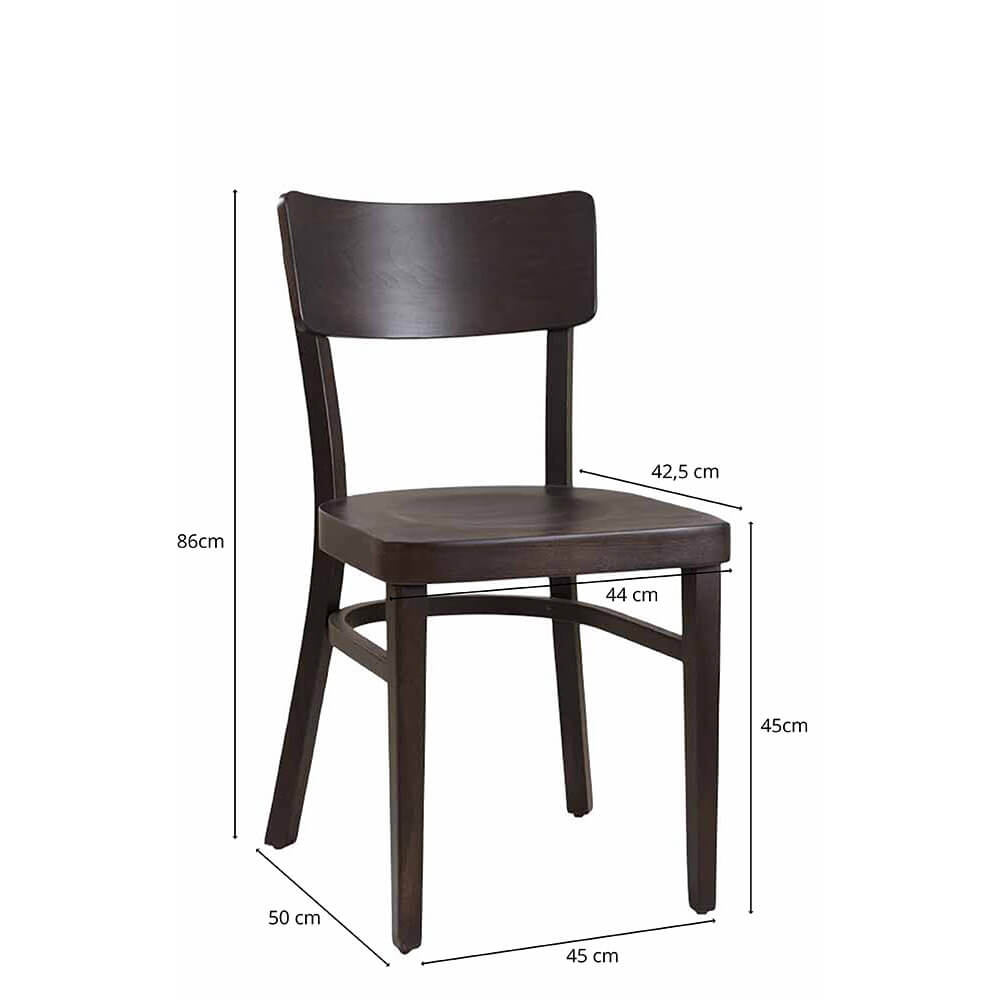 Holzstuhl Lugona Maße