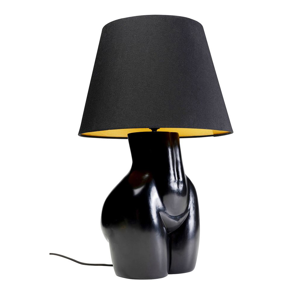 Tischleuchte Donna Schwarz 48cm