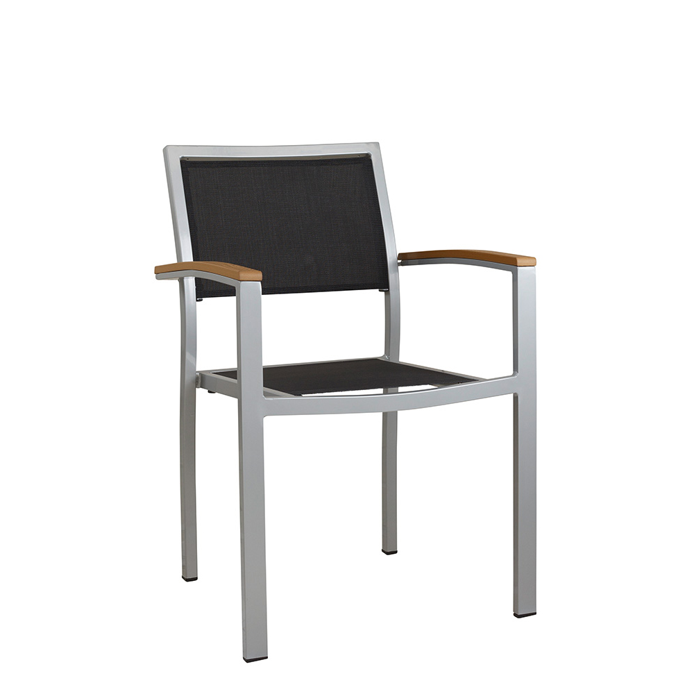 Gastro_Terrassenstuhl_Georgia-silber-schwarz_vorne_1000px
