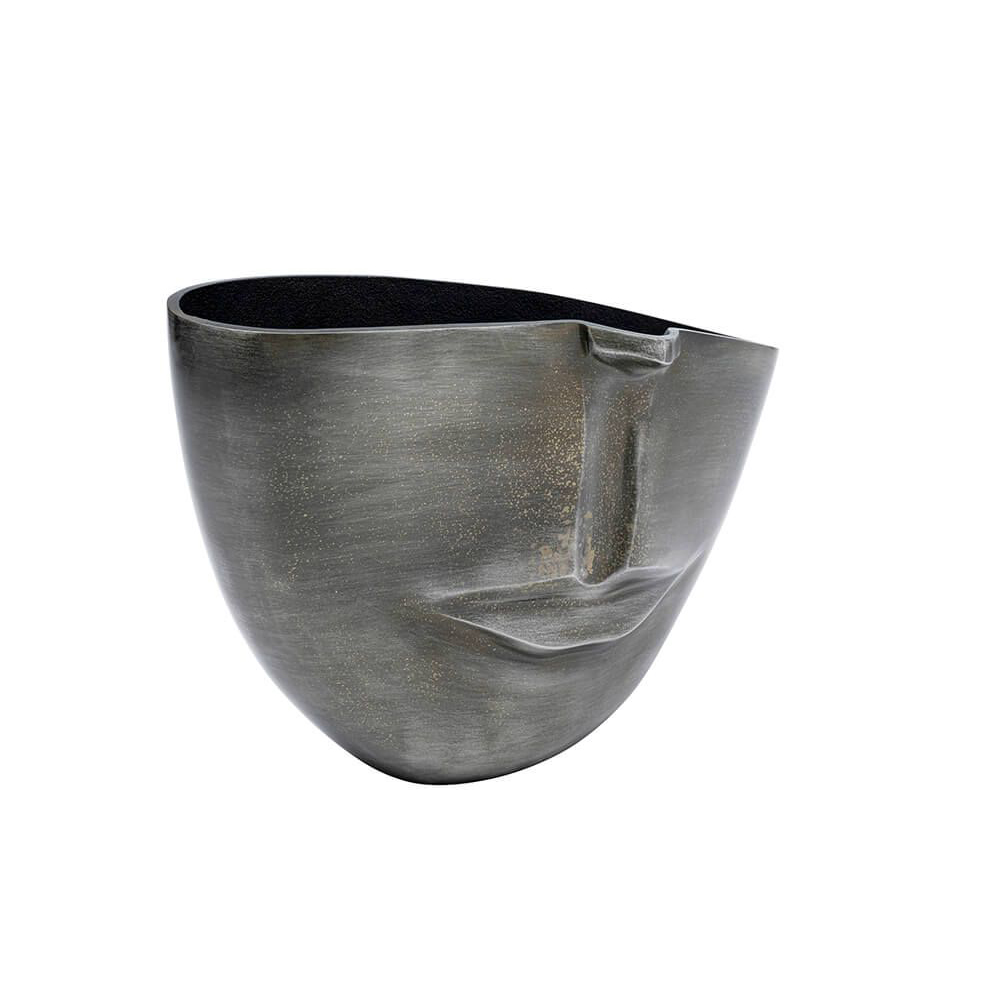 Vase Half Face Anthrazit 31cm