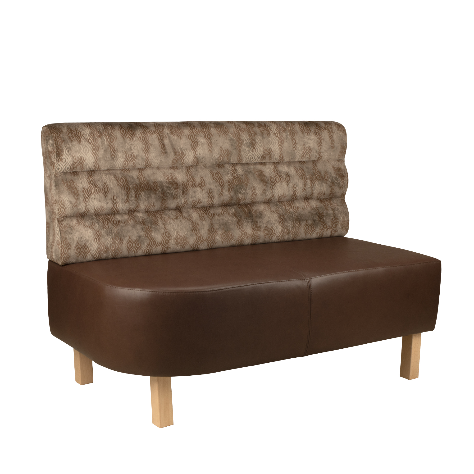 Econa-102-120 modulare Polsterbank – Vorderansicht