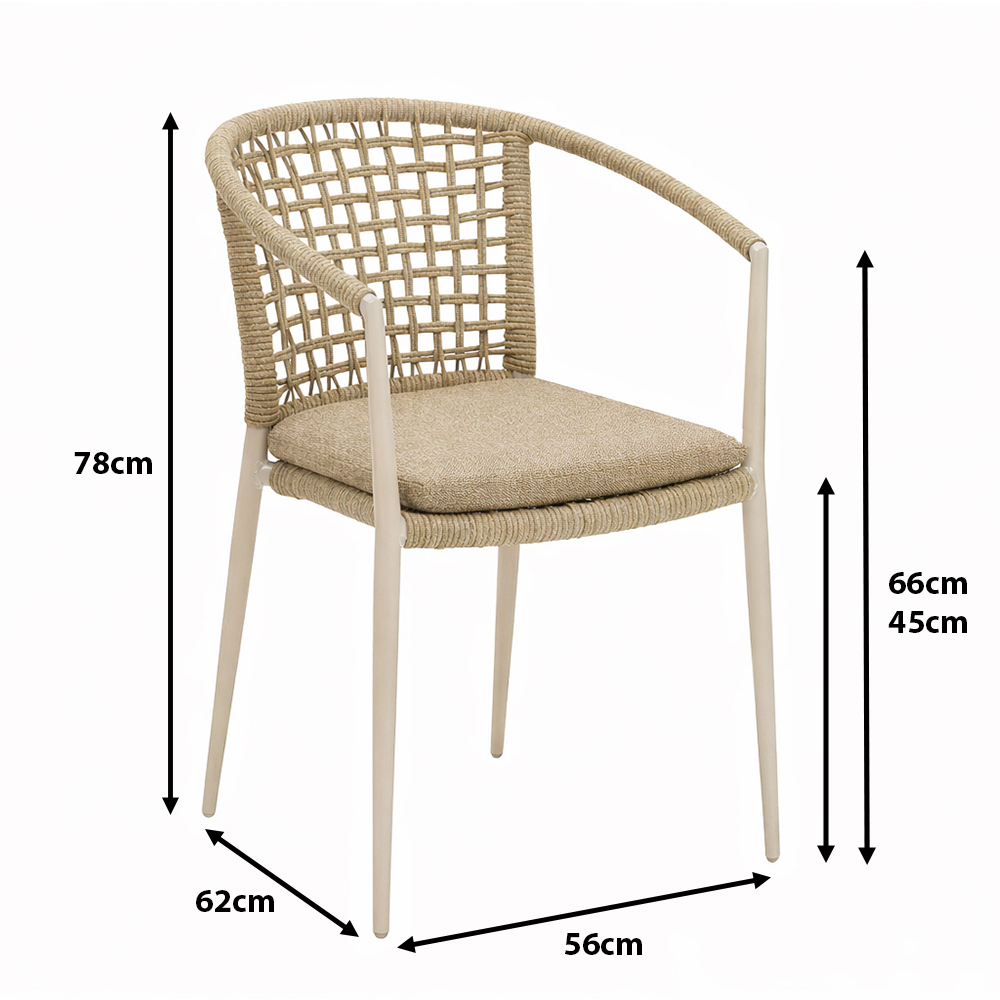Outdoorstuhl Calderas Creme Maße Outdoorstuhl Calderas Creme Maße